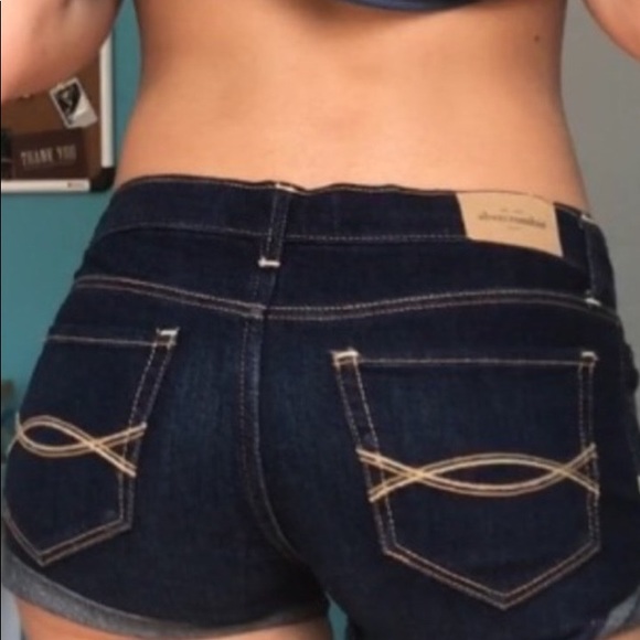 SOLD Abercrombie dark wash shorts - Picture 2 of 2
